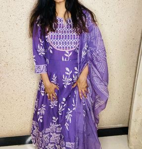 Kalini Purple Kurta Set