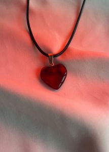 Red Heart Pendant Necklace