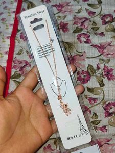 Teddy Bear Pendant Necklace