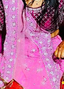 Pink And Wine Lehanga