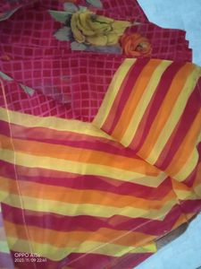 Women New Red Saree