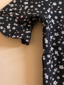 Floral Black Print Top (Women)