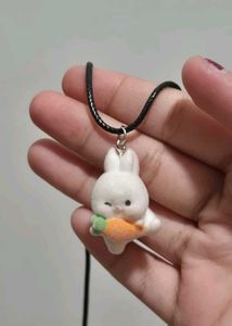 Kawaii Bunny Fur Pendant