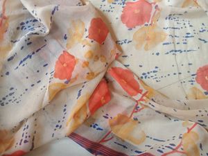 Floral Print Fabric Duppata/Stall