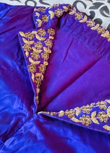 Dark Purple Banarasi Silk Saree