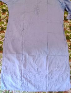 Chikankari Cotton Kurta With Palazzo