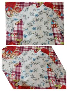 Floral Top with Bell Sleeves