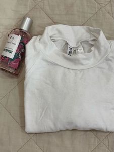 White H&M Turtleneck Top