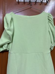 Pistachio Green Mini Dress