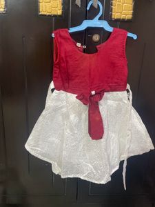 Red & White Frock