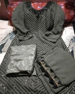 Elegant Grey Salwar Kameez