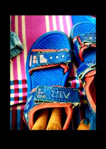 Blue Thong Sandals
