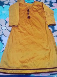 Mustard Kurta