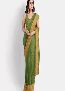 Elegant Green Saree