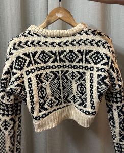 White And Black Sweater
