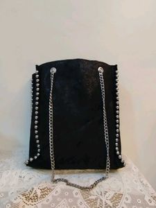 Studded Black Tote Bag🌸