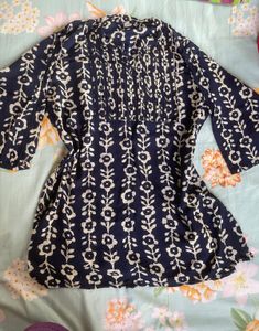 Floral Print short kurta