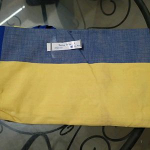 Yellow Blue Round Table Cloth