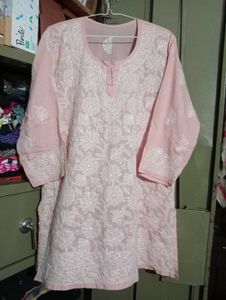 Short Chikankari Kurta