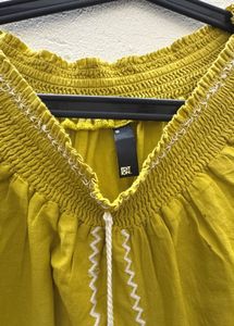 Embroidered Peasant Top