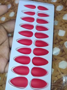 Red Matte Press-On Nails