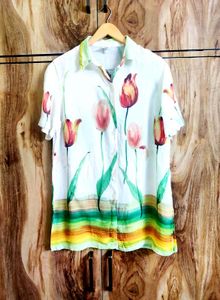 Offwhite Printed Shirt Size-38
