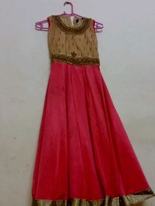A Gown With Pant And Dupatta