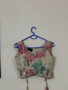 Floral Print Lehenga Skirt