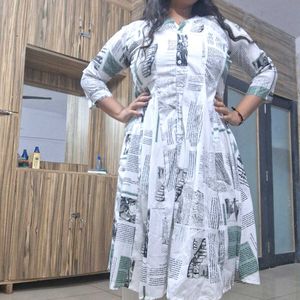 Beautiful Paper Cotton Frock