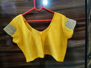 Elegant Yellow Embroidered Saree