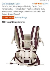BabyGo 4-in-1 Baby Carrier