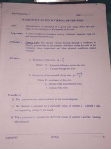 II PUC Physics Lab Handbook