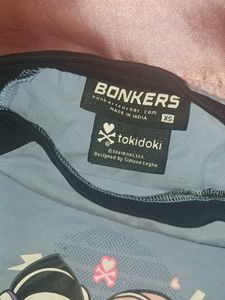 Blue Graphic Print Top