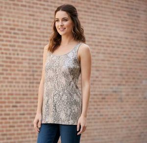 Stylish Snakeskin Tank Top