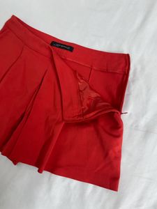 Red Zara Skort waist 32