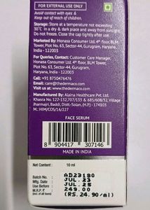 The Derma Co 10% Niacinamide Face Serum (10ml)