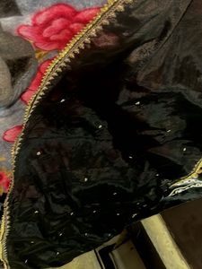 Elegant Black Velvet Dupatta