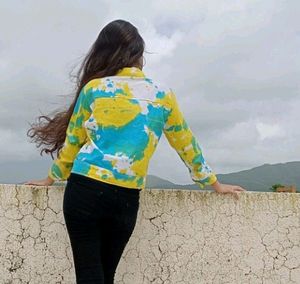 Multicolored Denim Jacket ✨
