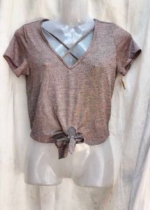 8221. Stylish Tie-Front Top