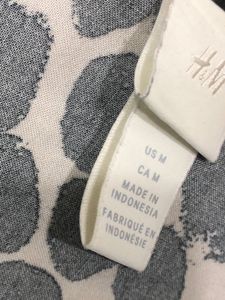 H&amp;M Animal Print V-Neck Mini Dress