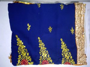 Navy Blue Colour Saree