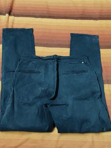 Men&#39;s Regular Fit Cotton Mix Black Trouser