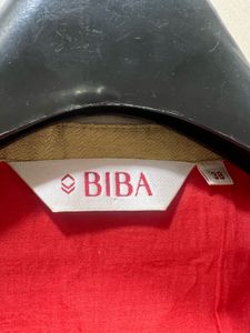 BIBA Red &amp; Gold Kurta.