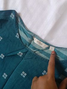 Patterned Casual Dresses Combo Kurti And Short Top