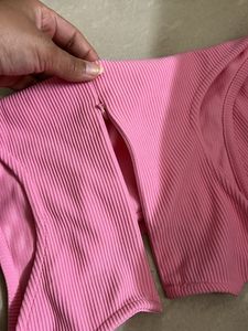 Pink Crop Top