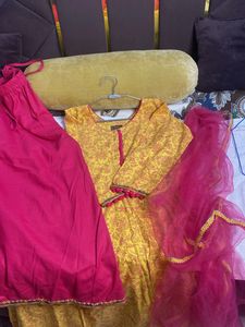 Anarkali kurti and sharara set