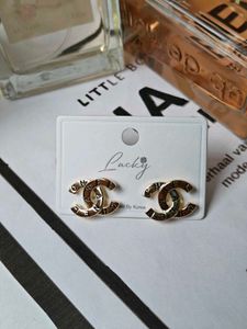 Golden CC Earrings