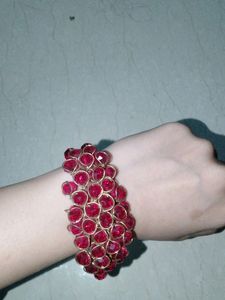 Red And Multi Jewellery Set
