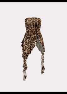 Leopard Print Ruffle Dress 🍂💫