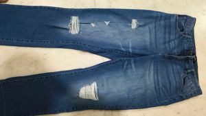 Distressed Denim Jeans